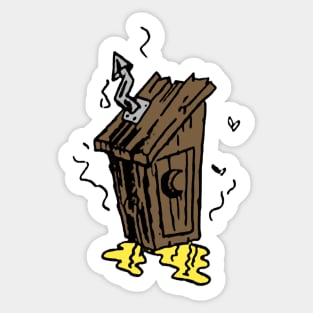 Outhouse Sticker